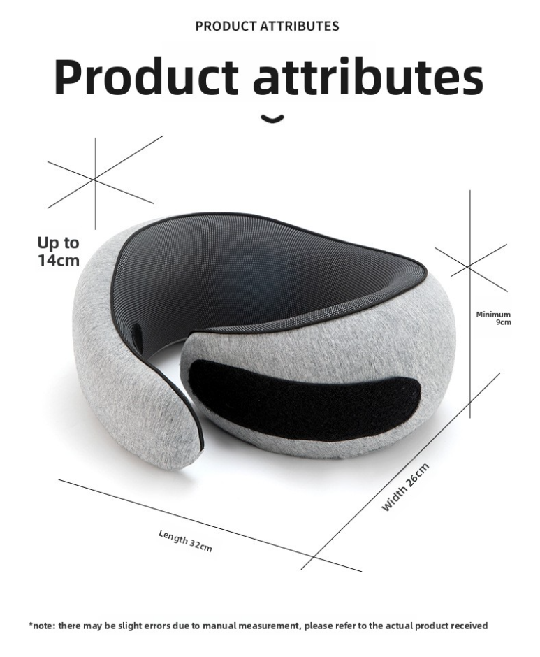 Memory Foam U-Shaped Travel Pillow